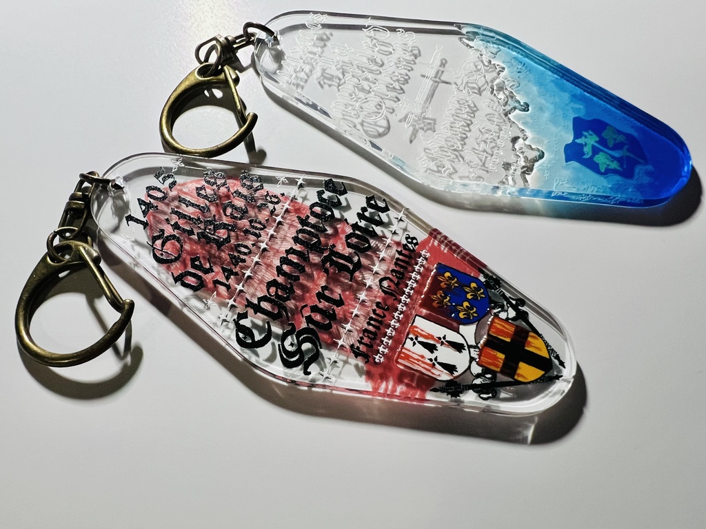 モーテルキーホルダー/ジル・ド・レ&ジャンヌ・ダルク