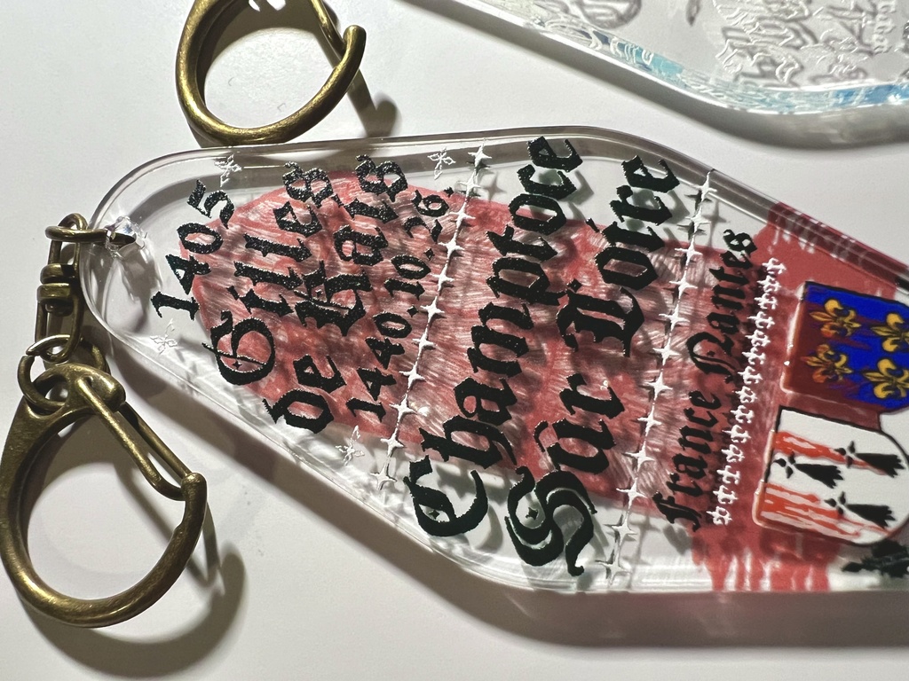 モーテルキーホルダー/ジル・ド・レ&ジャンヌ・ダルク