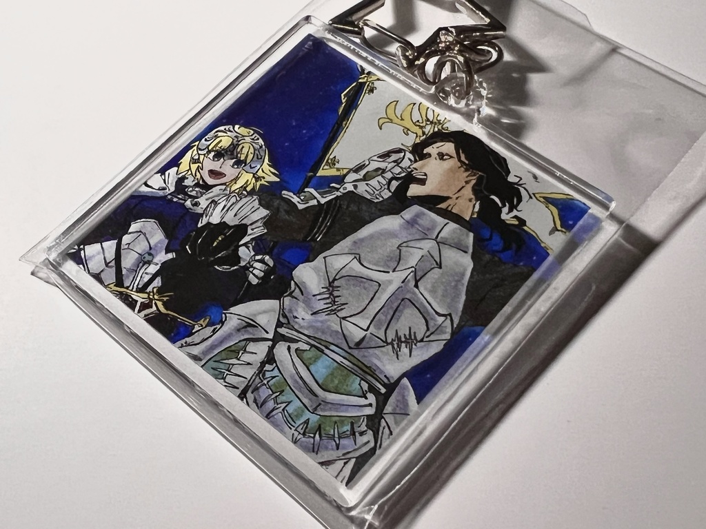 FGO ジル・ド・レェ&ジャンヌ・ダルク スクエアアクリルキーホルダー