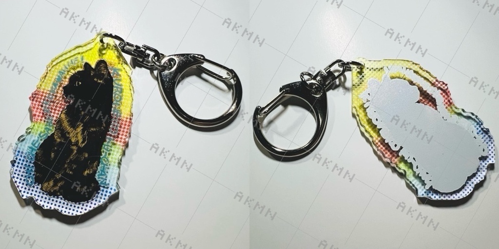 THE 今は亡きかわいい愛猫のアクリルキーホルダーだ！