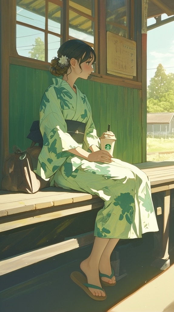 緑風のひととき – A Moment in the Green Breeze