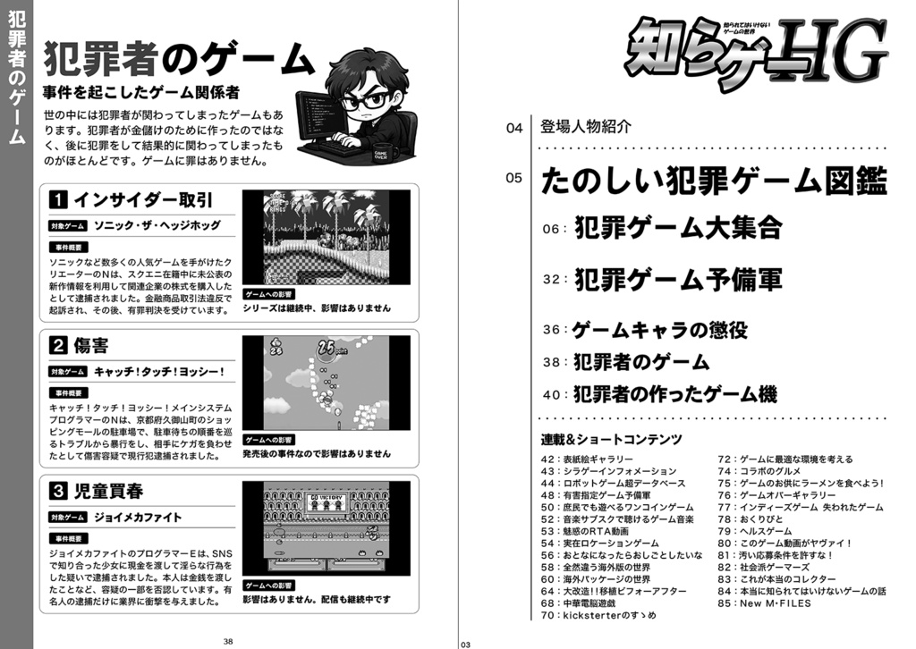 知らゲーHG たのしい犯罪ゲーム図鑑