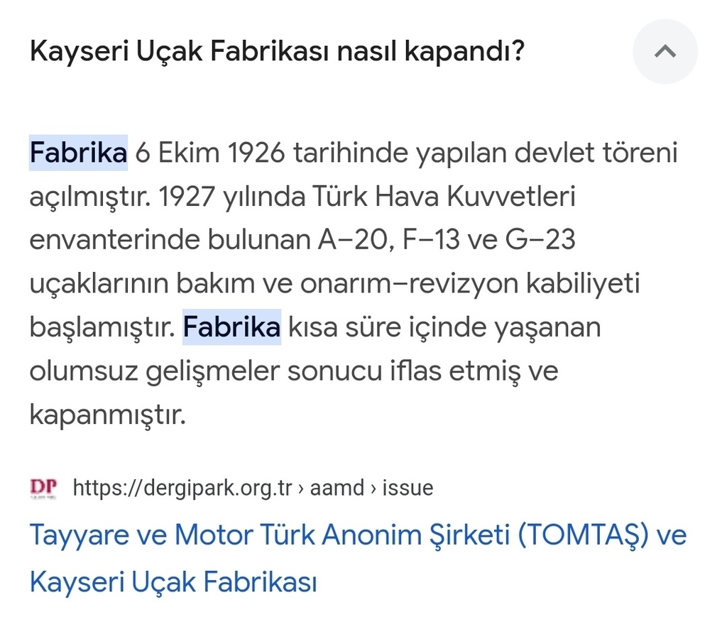 Uçak fabrikaları ne zaman kapatıldı? Kim kapattı? Neden kapandı?