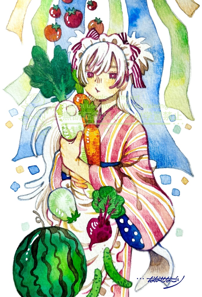 【ポストカード】D.和風メイド・あの子