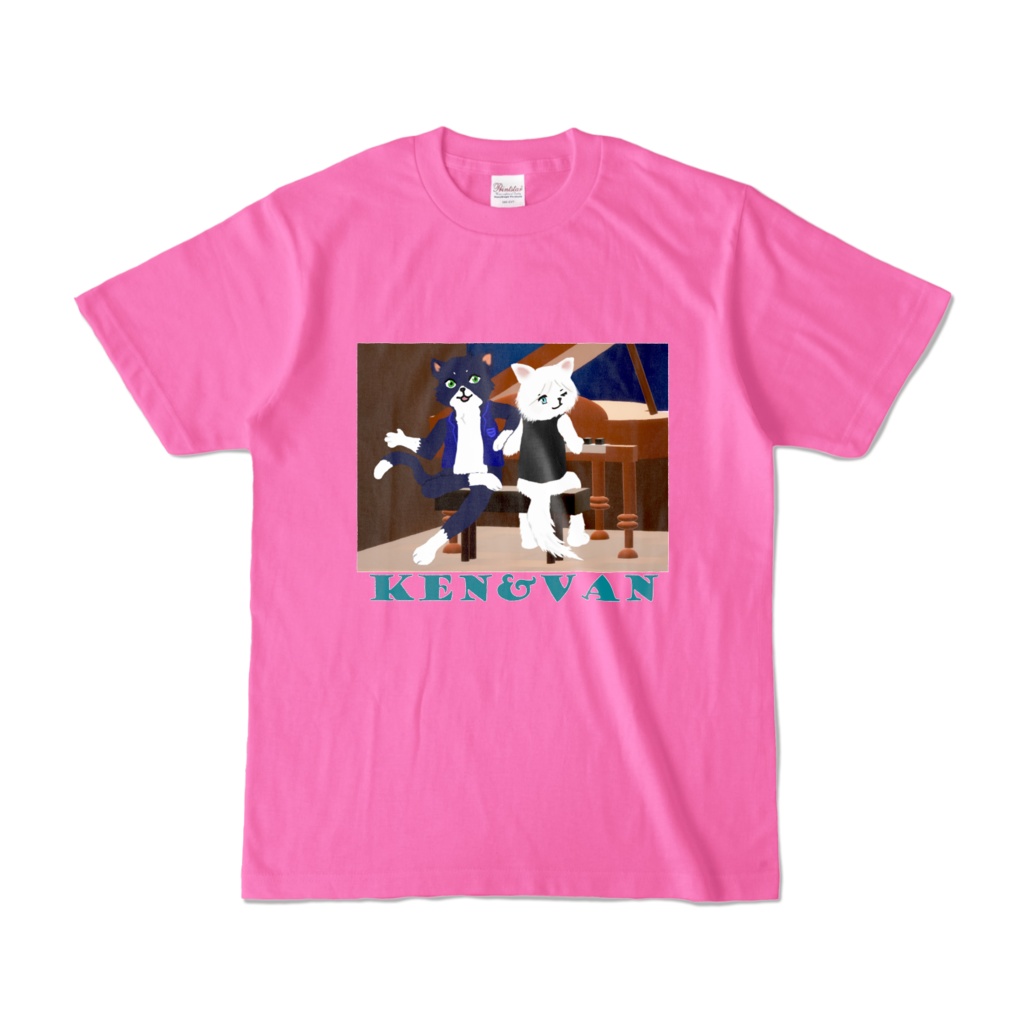 ケン&ヴァン TシャツピンクS~XL おまけ動画☆楽譜付ハッピーバースデー