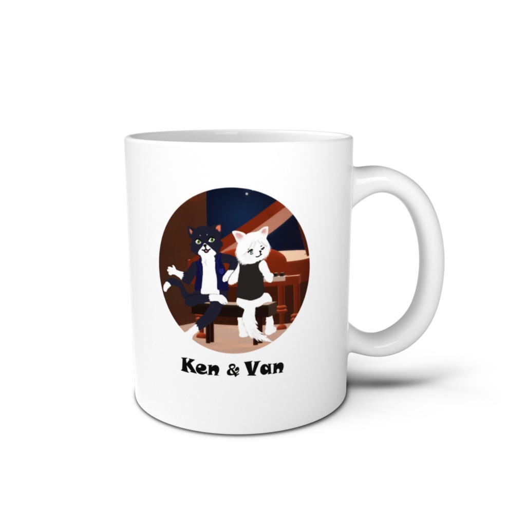 ケン＆ヴァン　丸窓マグカップ　おまけ動画☆楽譜付ハッピーバースデー