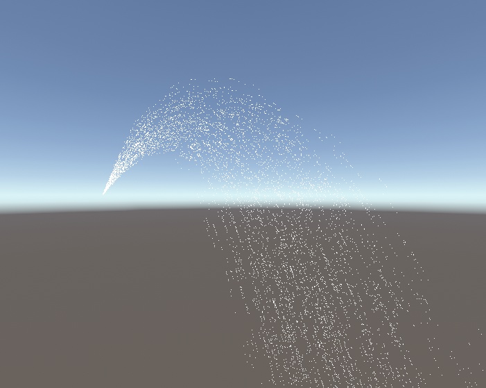噴き出しってるっぽいパーティクル 【SplashParticle】