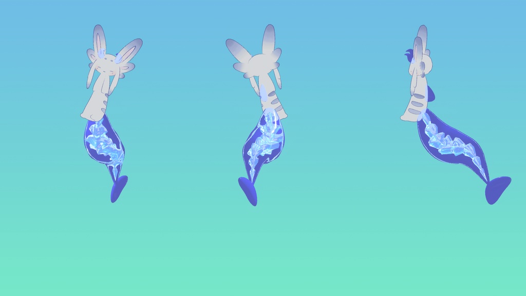 【無料あり】うみのキラキラしっぽ【全アバター対応】