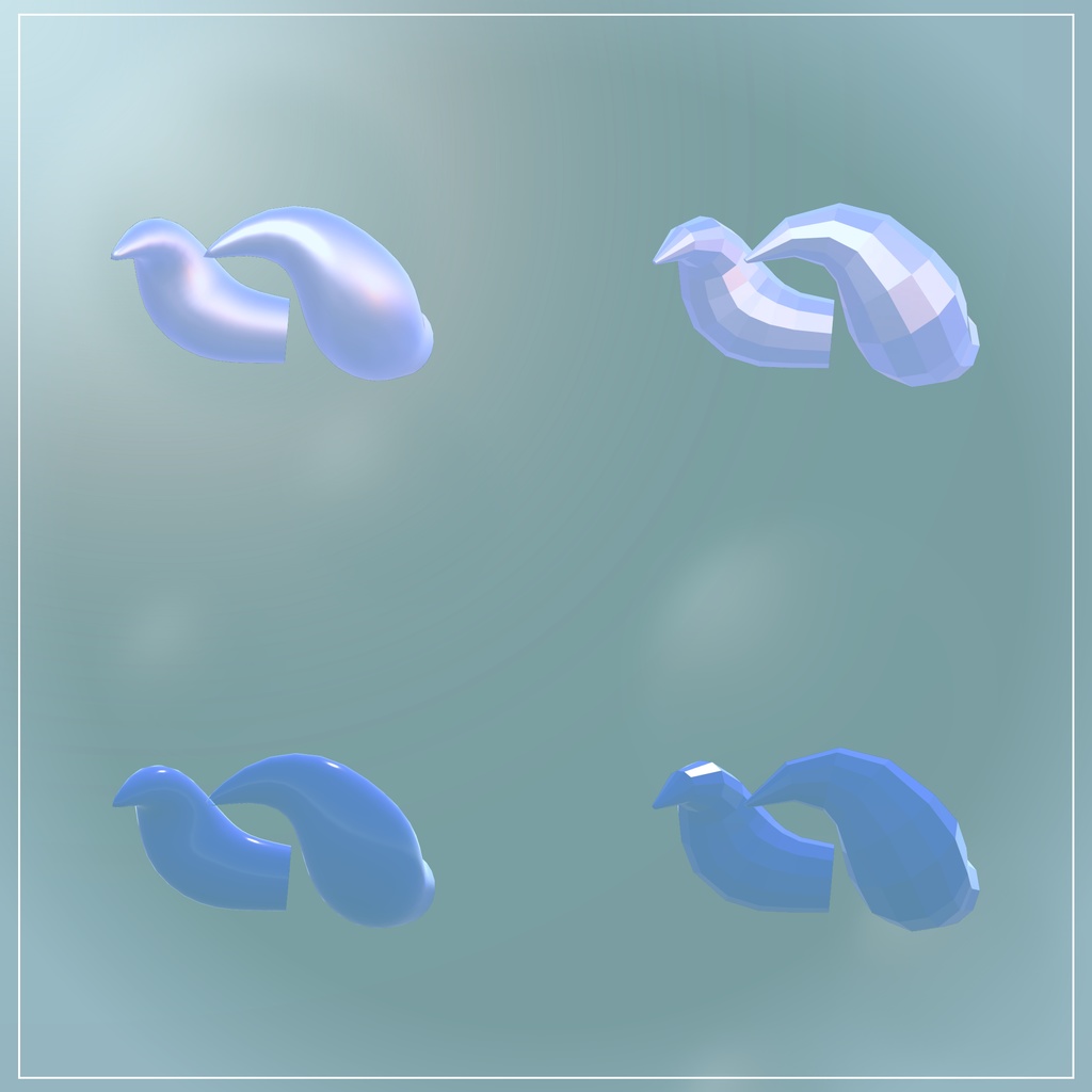 【無料あり】うみのキラキラしっぽ【全アバター対応】