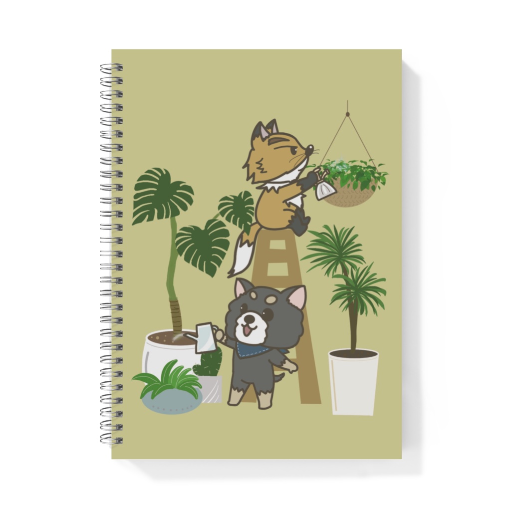 B５リングノート　　（観葉植物）