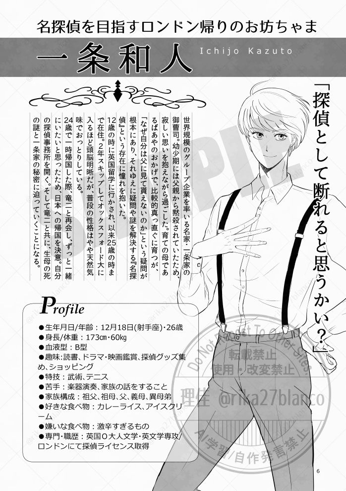 妄想探偵の日常 キャラクターブック