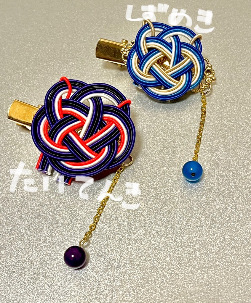 【メルスト】水引ヘアクリップ【和の国+α】