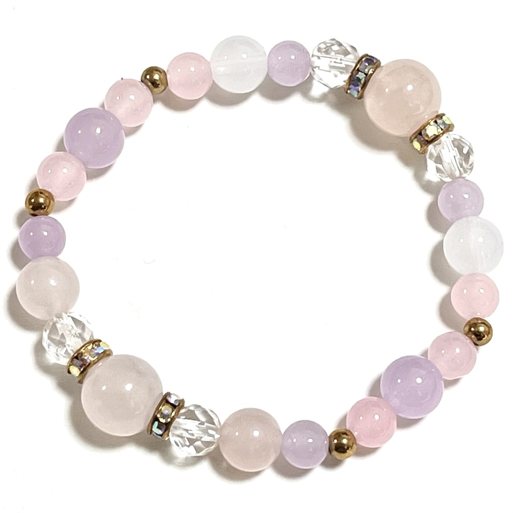 ローズクォーツのブレスレット