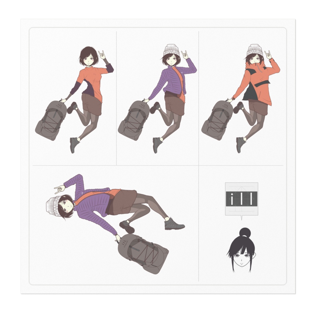 satokina11さん。ステッカー