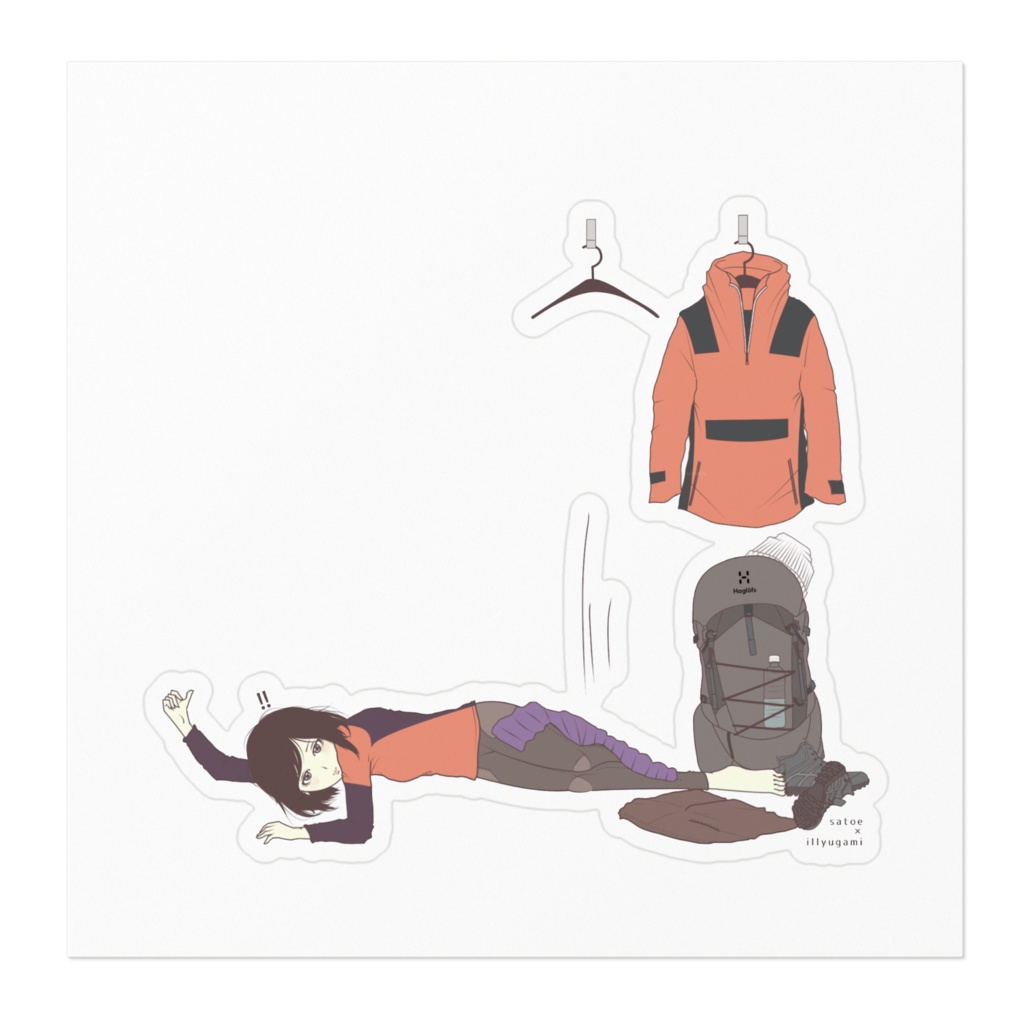 satokina11さん。ステッカー(ぐで2)