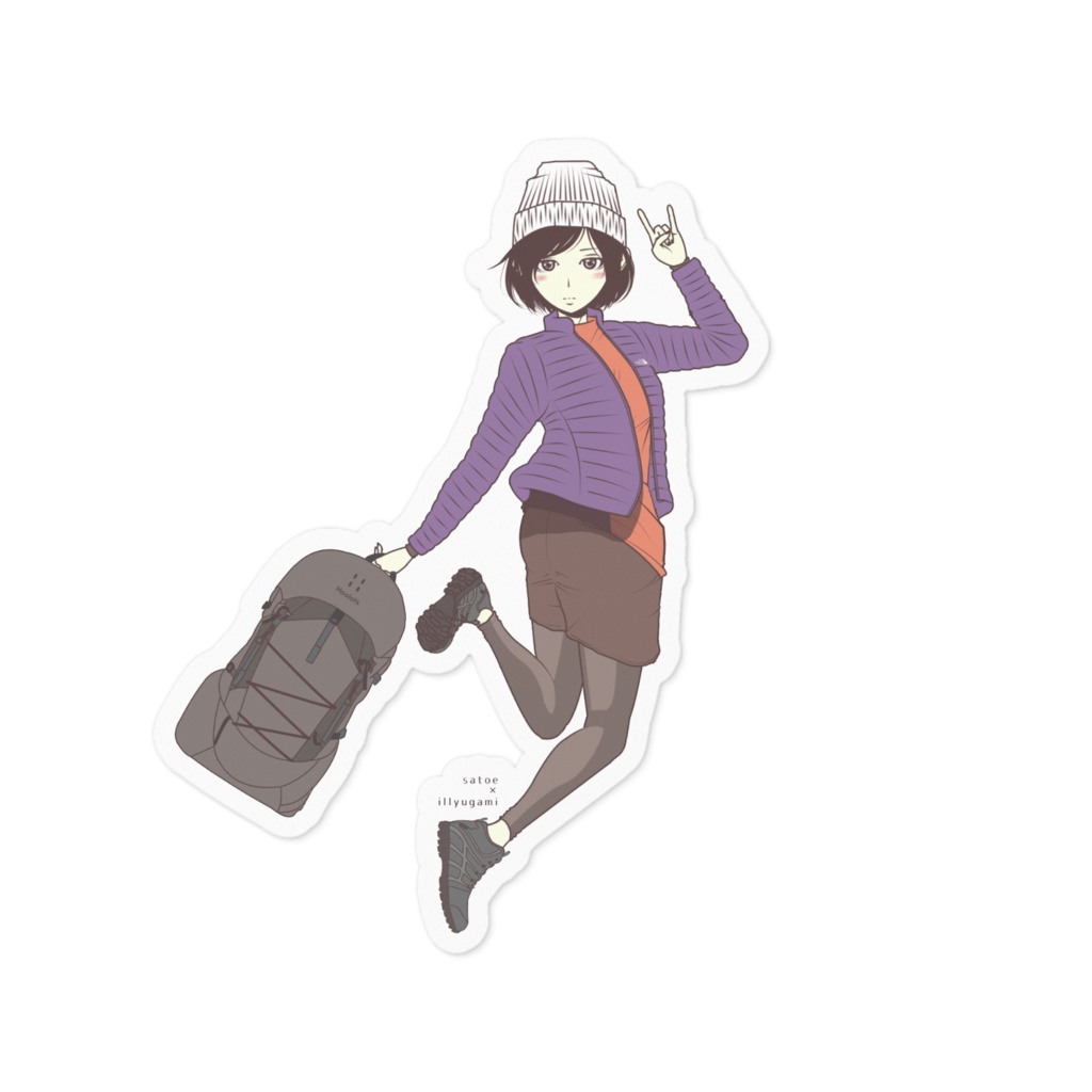 satokina11さん。ステッカー（お出かけ）