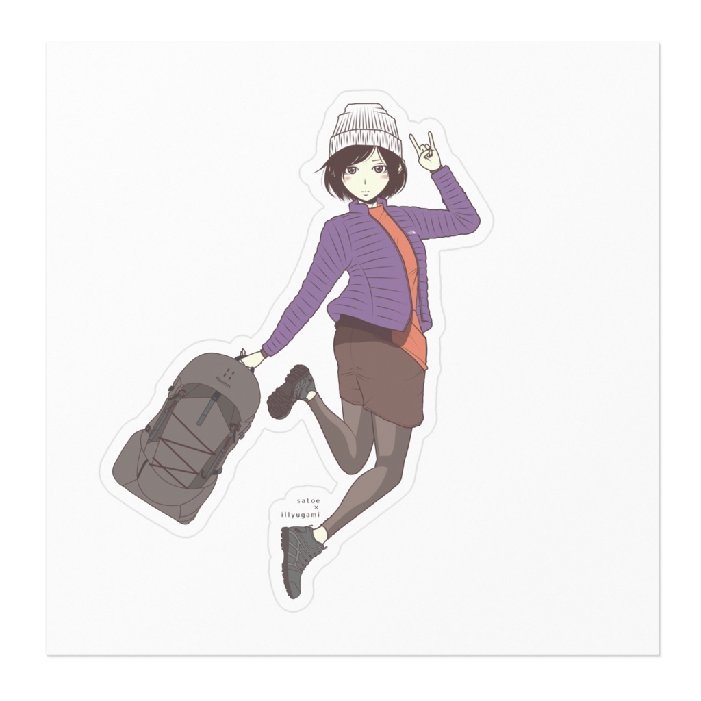 satokina11さん。ステッカー(お出かけ)