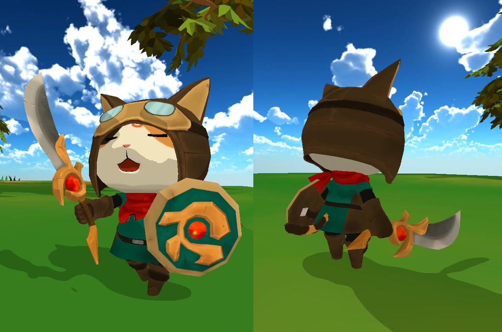 【VRMのみ】NEKO FANTASY 戦士