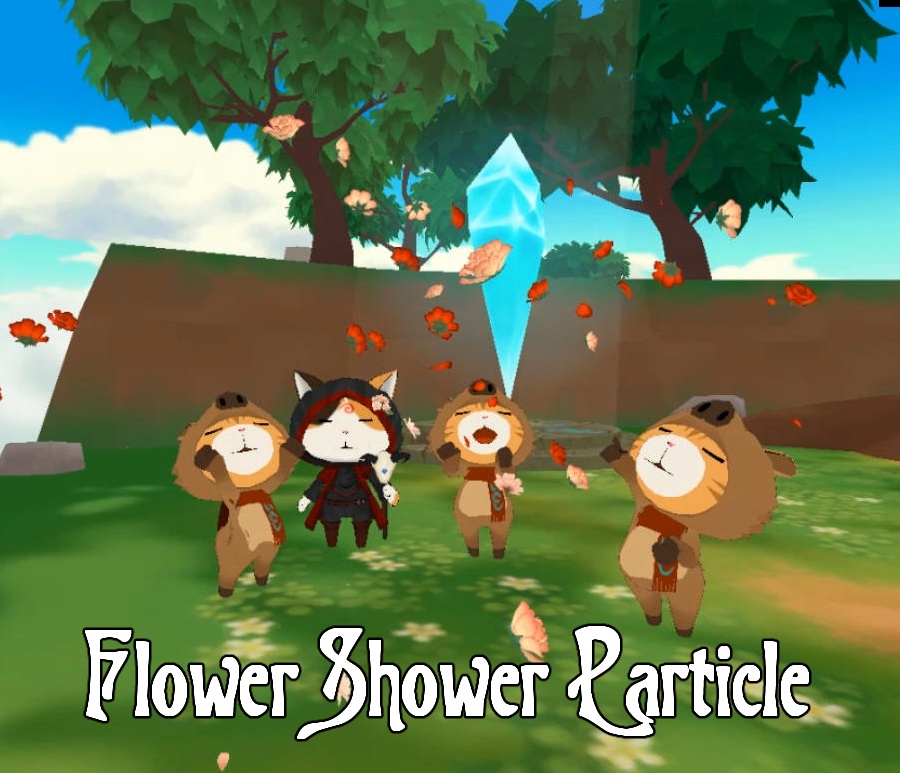 フラワーシャワーパーティクル  Flower particle