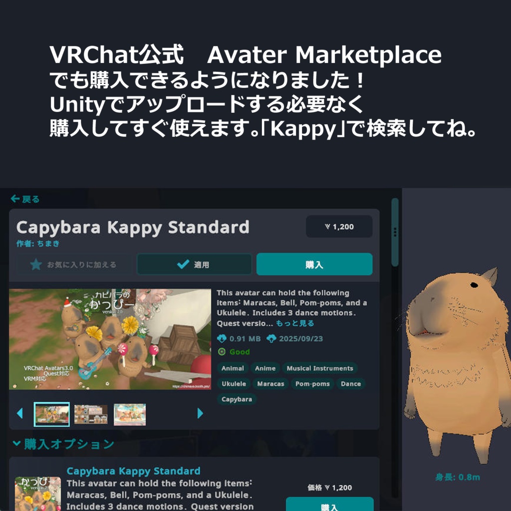カピバラのかっぴー Capybara Kappy