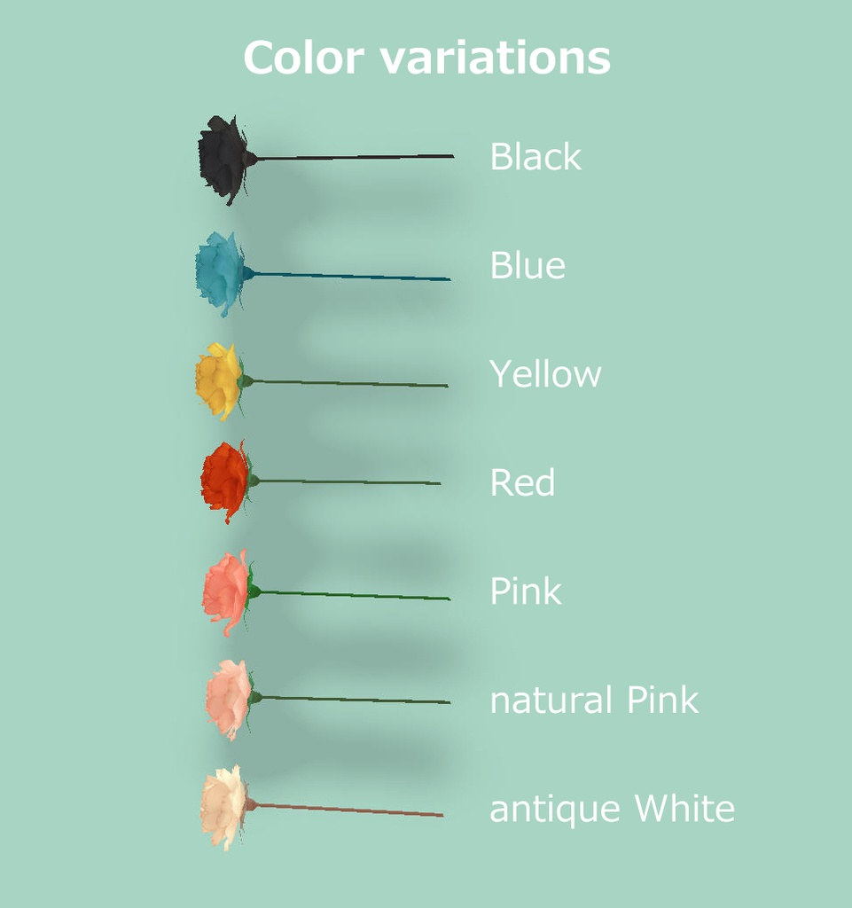 バラの花 Rose stick