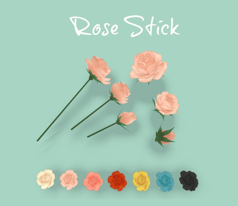 バラの花 Rose stick
