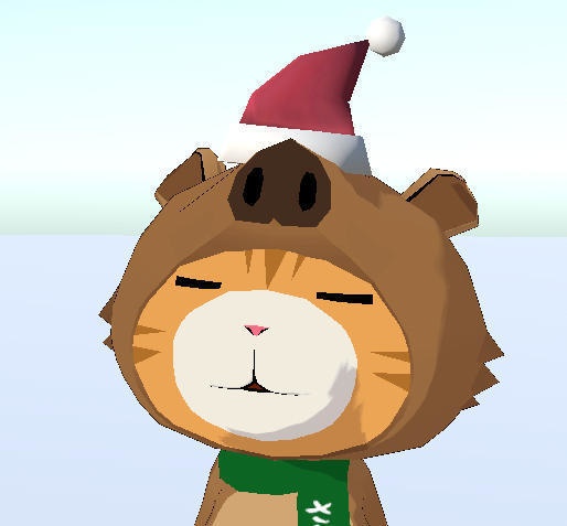 【glb形式】サンタ帽子