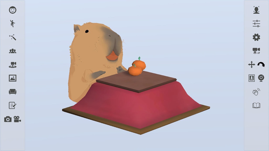 【glb形式】こたつとみかんセット