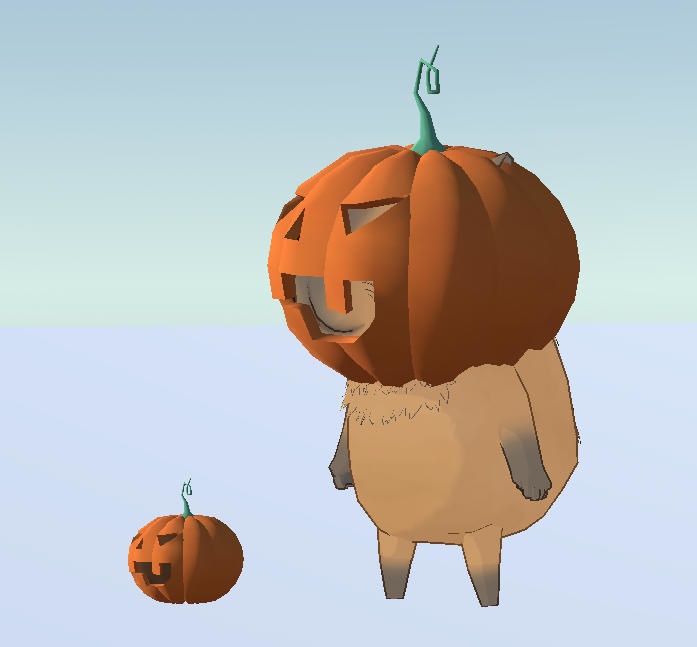 【glb形式】パンプキン【無料】
