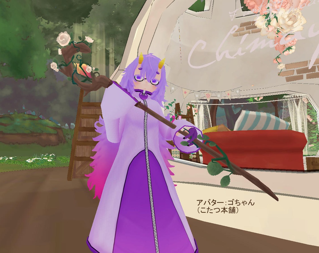 バラの杖 Rose staff