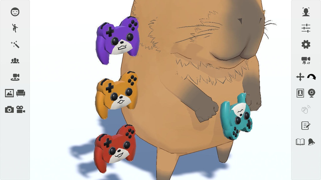 【glb形式】くまコントローラー kuma game pad