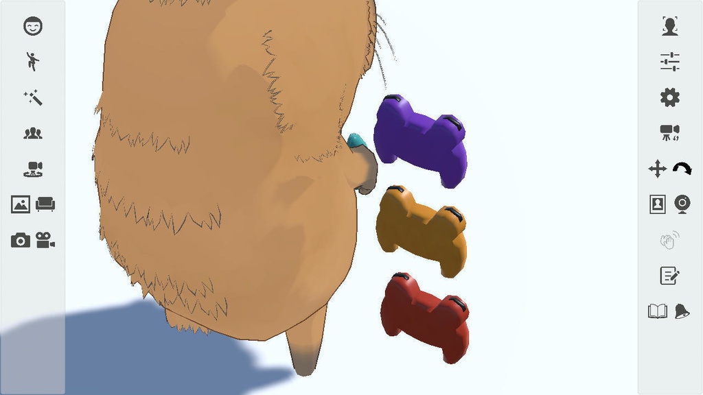 【glb形式】くまコントローラー kuma game pad