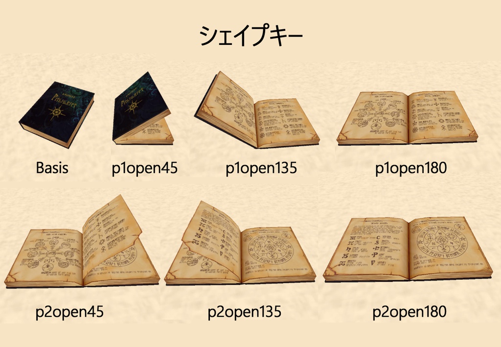 古びた魔法書 Old magic books