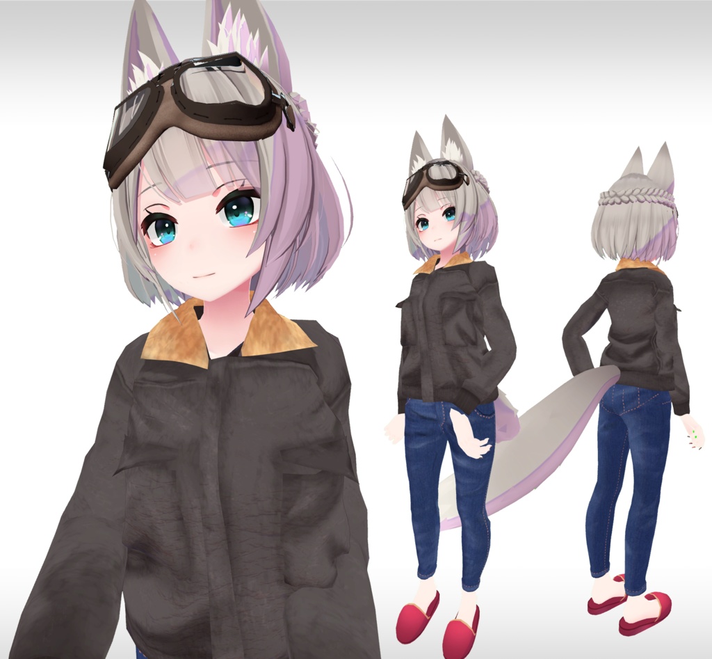 パイロットジャケット/ジーンズ