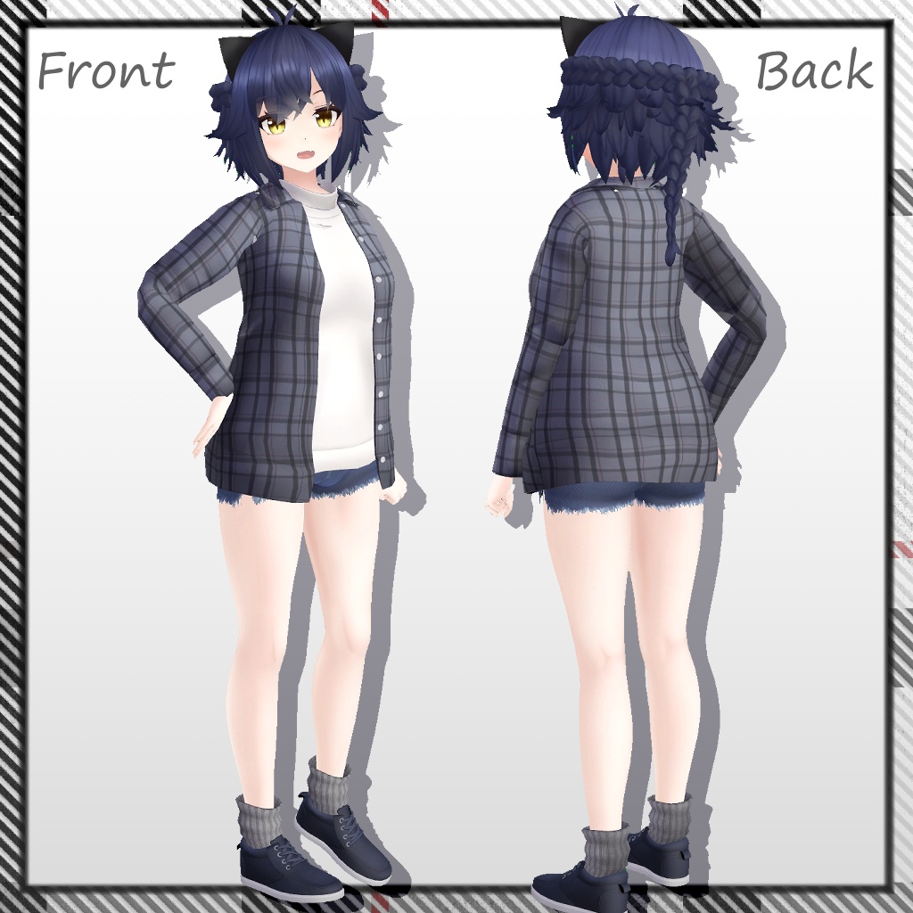 オリジナル3Dモデル「Buna」Ver 1.01