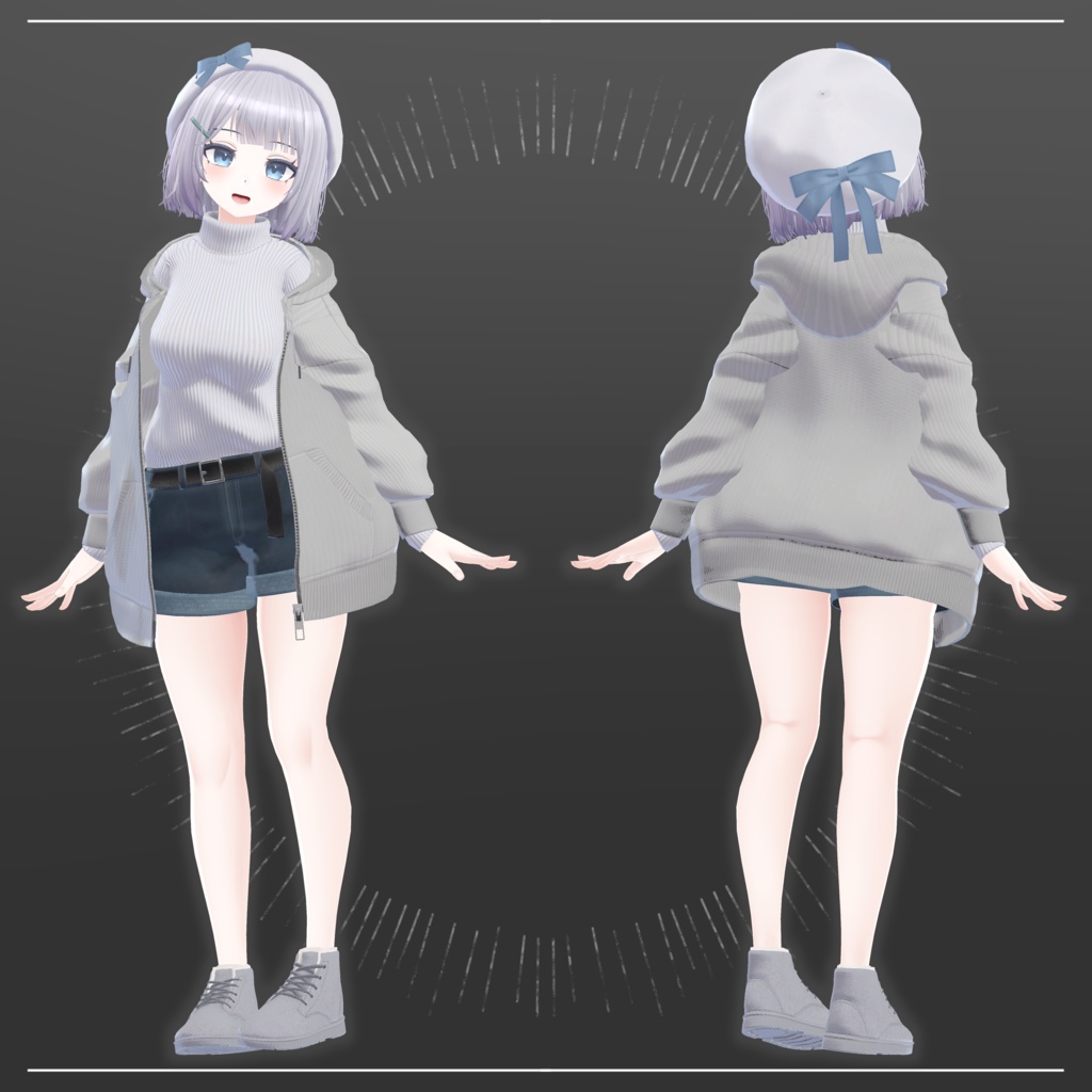 オリジナル3Dモデル「ほのか」ver1.00