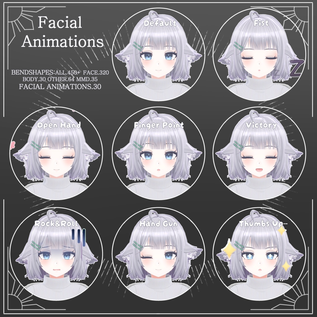 オリジナル3Dモデル「ほのか」ver1.00