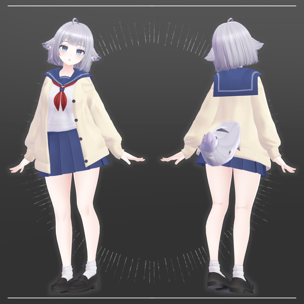 オリジナル3Dモデル「ほのか」ver1.00