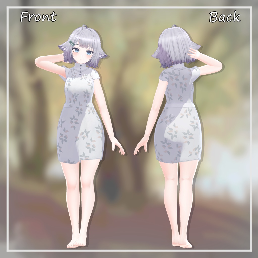 【NC's Cloth専用】【テクスチャ】フード付きパーカーとドレス