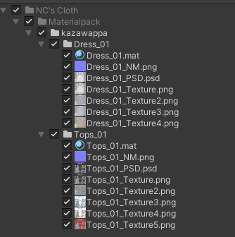 【NC's Cloth専用】【テクスチャ】フード付きパーカーとドレス
