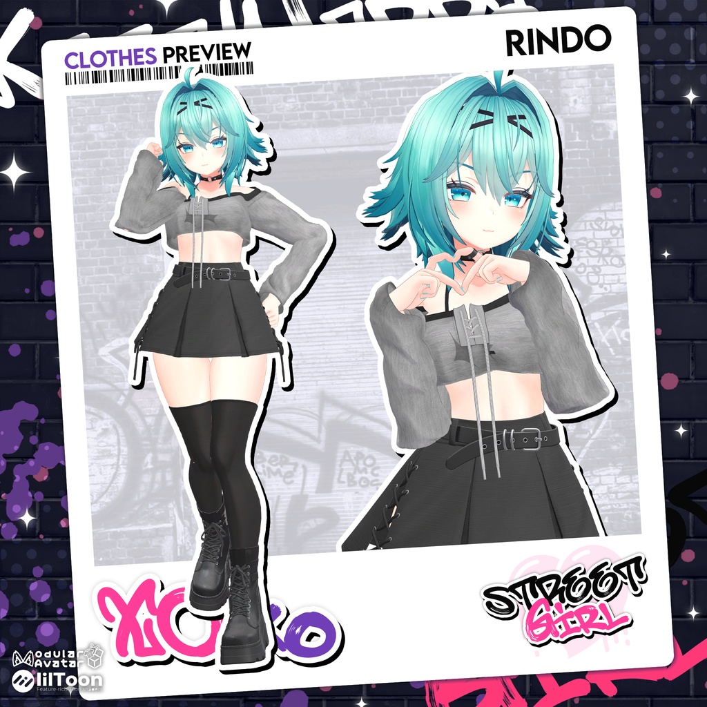 【8アバター対応】Street Girl