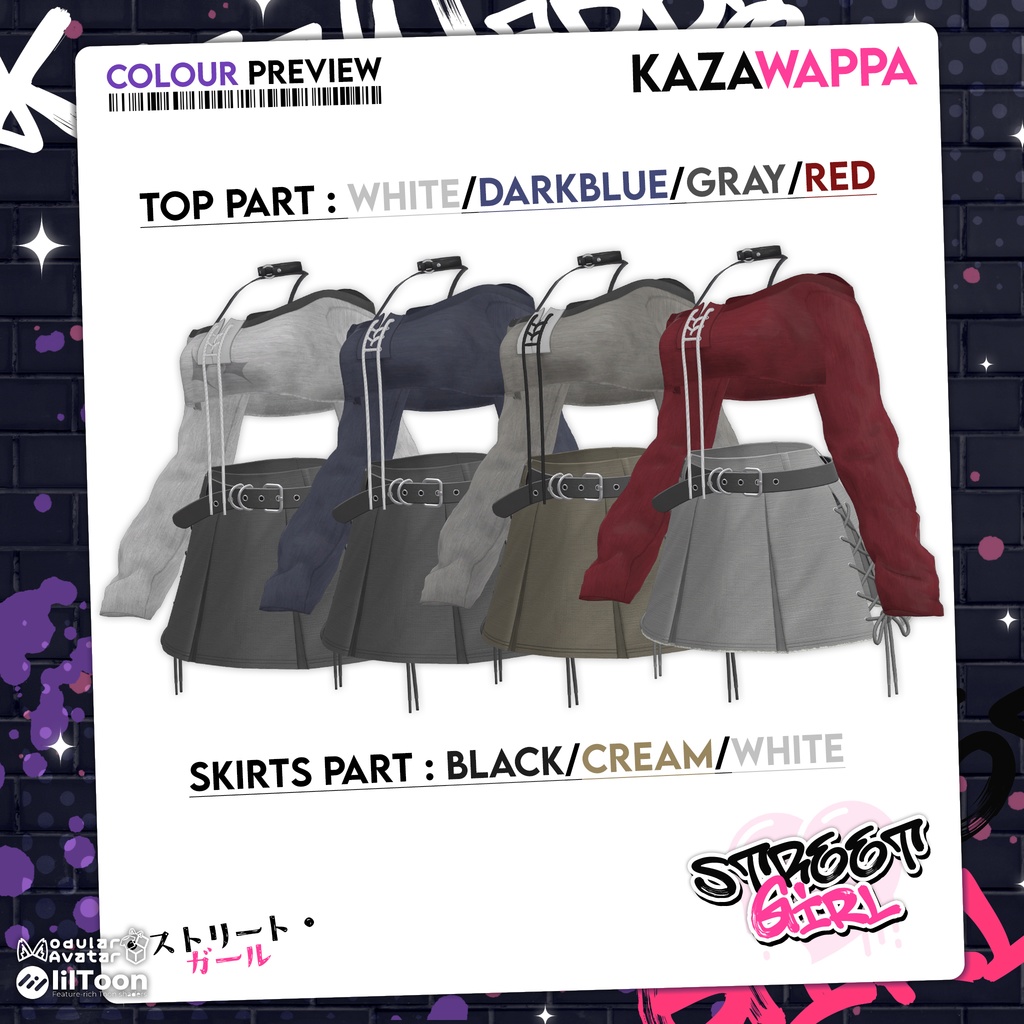 【8アバター対応】Street Girl