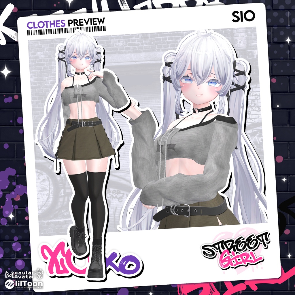 【8アバター対応】Street Girl