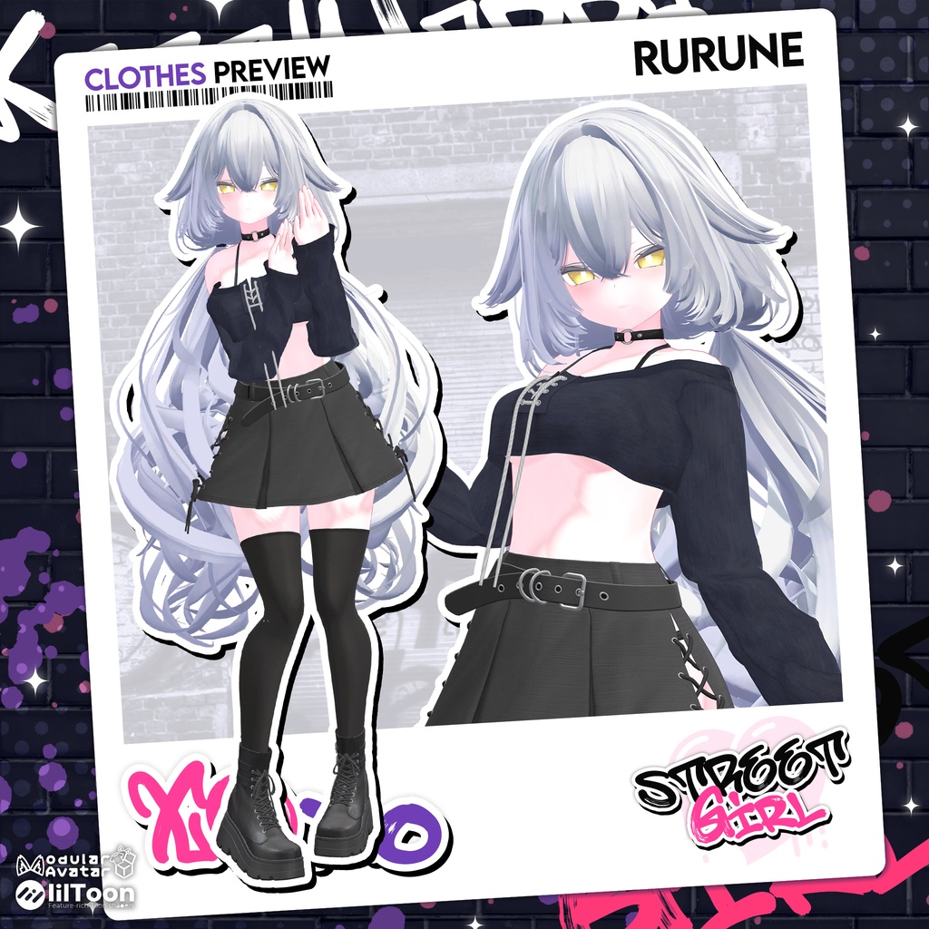 【8アバター対応】Street Girl