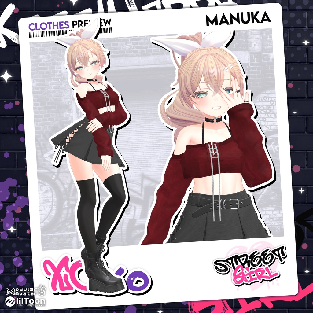 【8アバター対応】Street Girl