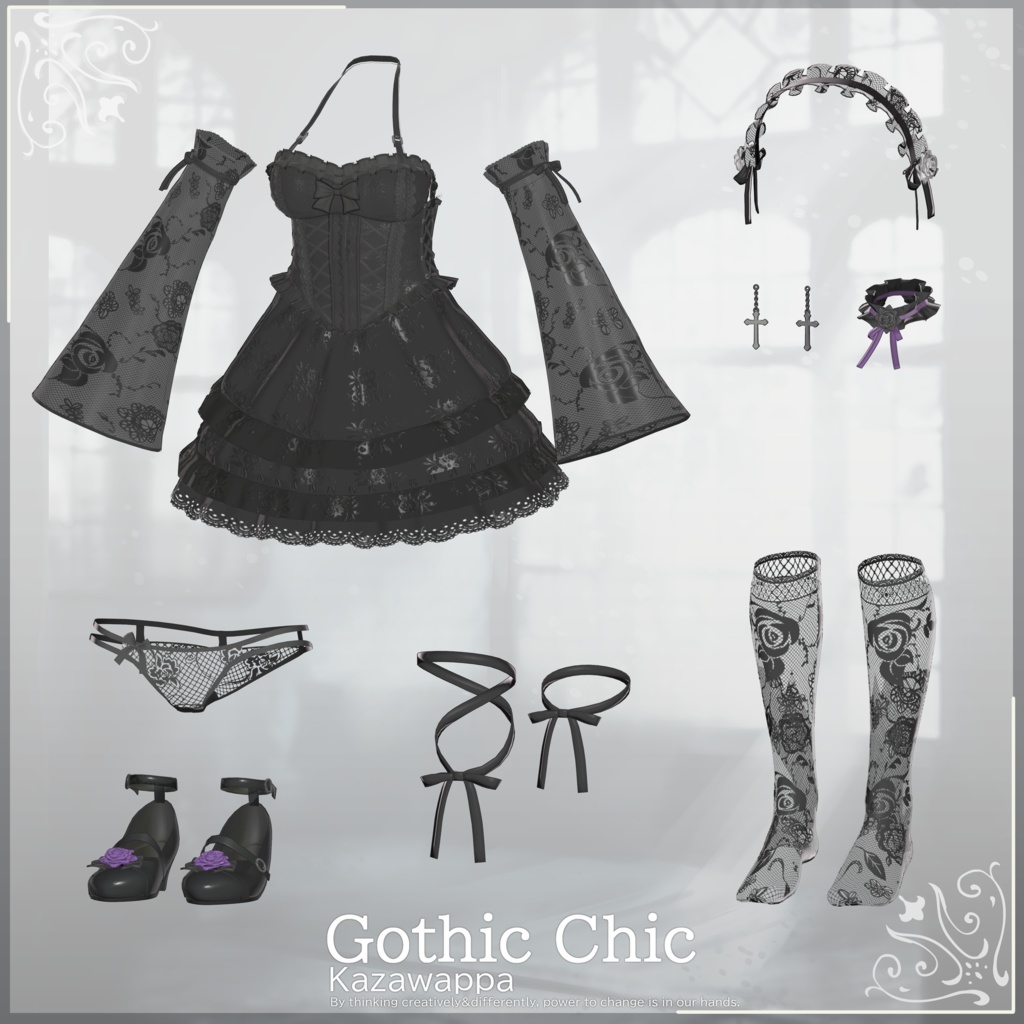 【8アバター対応】 Gothic Chic