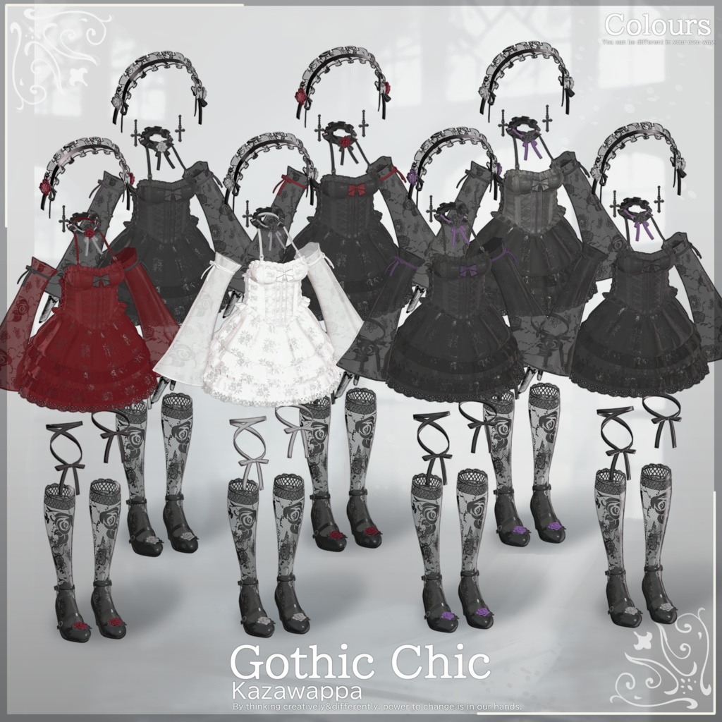 【8アバター対応】 Gothic Chic