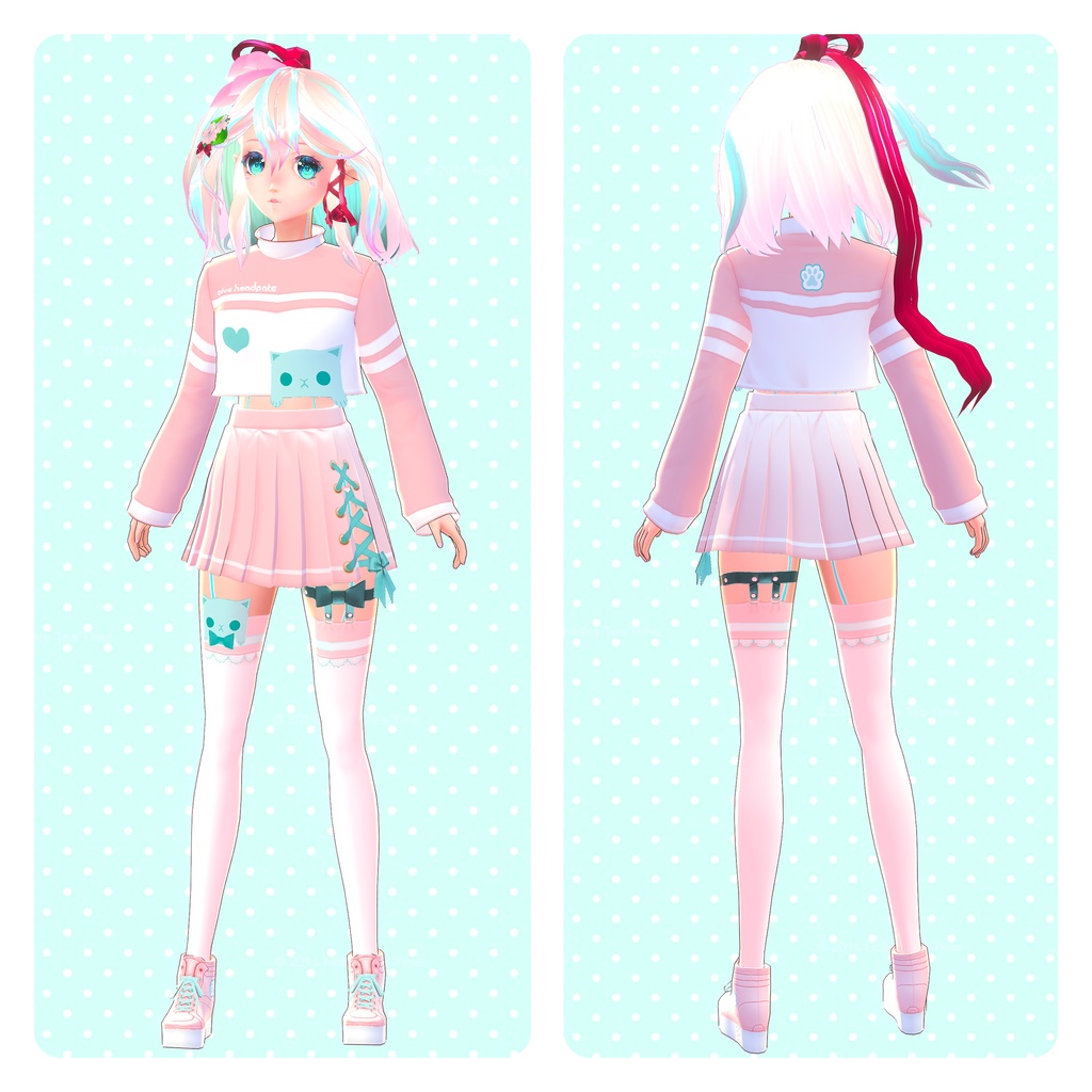 ♡ Peeking Kitten Set ♡ BETA Vroid ONLY