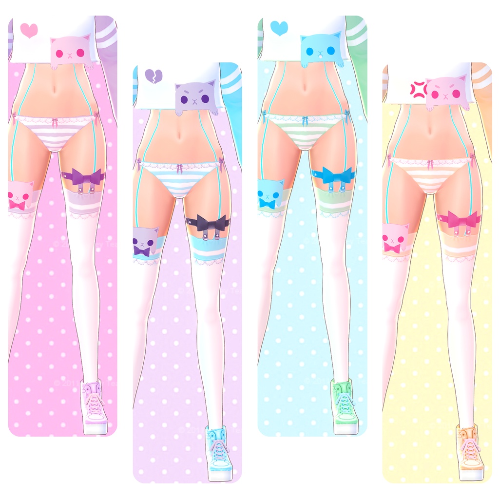♡ Peeking Kitten Set ♡ BETA Vroid ONLY