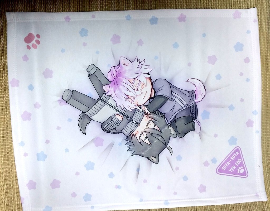 【二次創作】てんえど子犬ブランケット